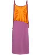 Sies Marjan Silk Colour Block Strappy Dress - Yellow & Orange