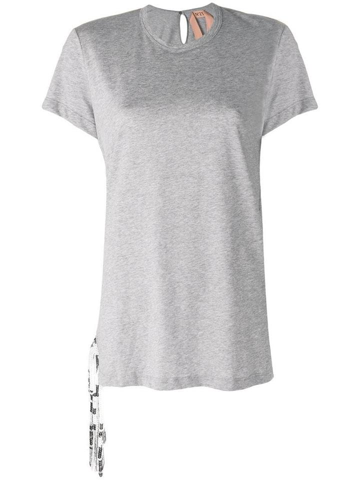 Nº21 Sequin-embellished Top - Grey