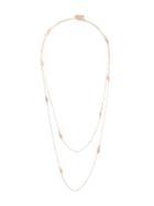 Federica Tosi Layered Long Necklace, Women's, Pink/purple