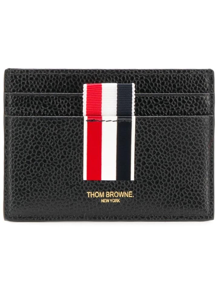 Thom Browne Stripes Insert Cardholder - Black