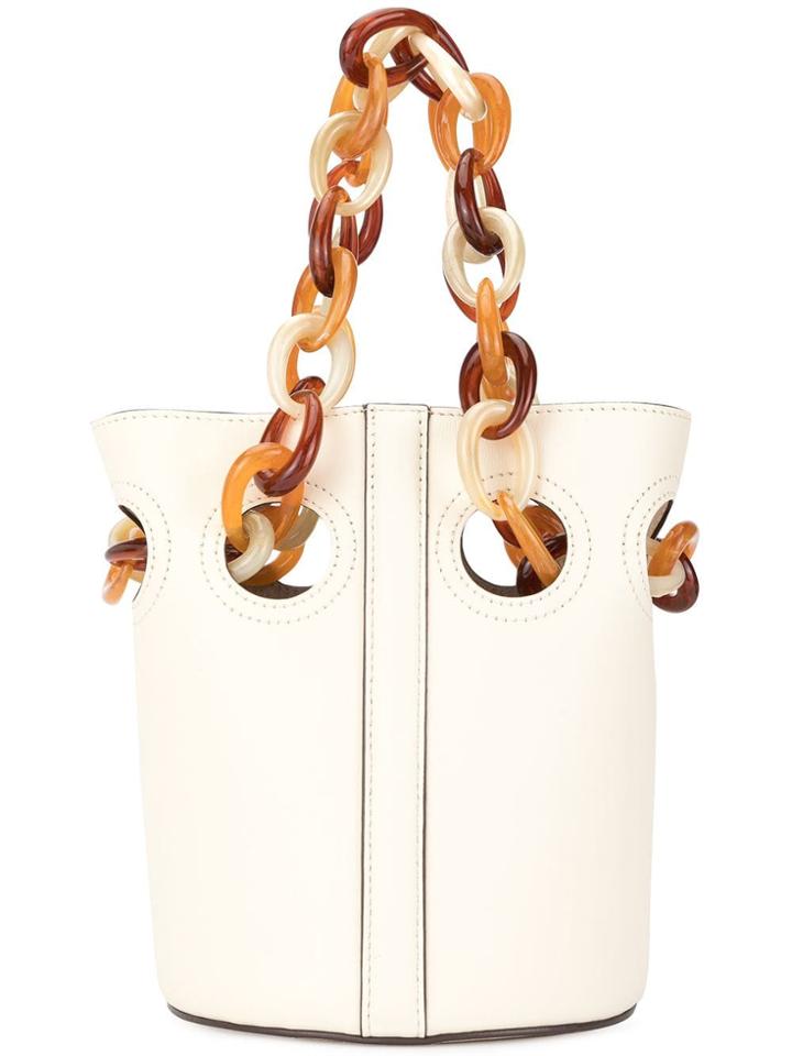 Trademark Chain Handle Bucket Bag - Neutrals