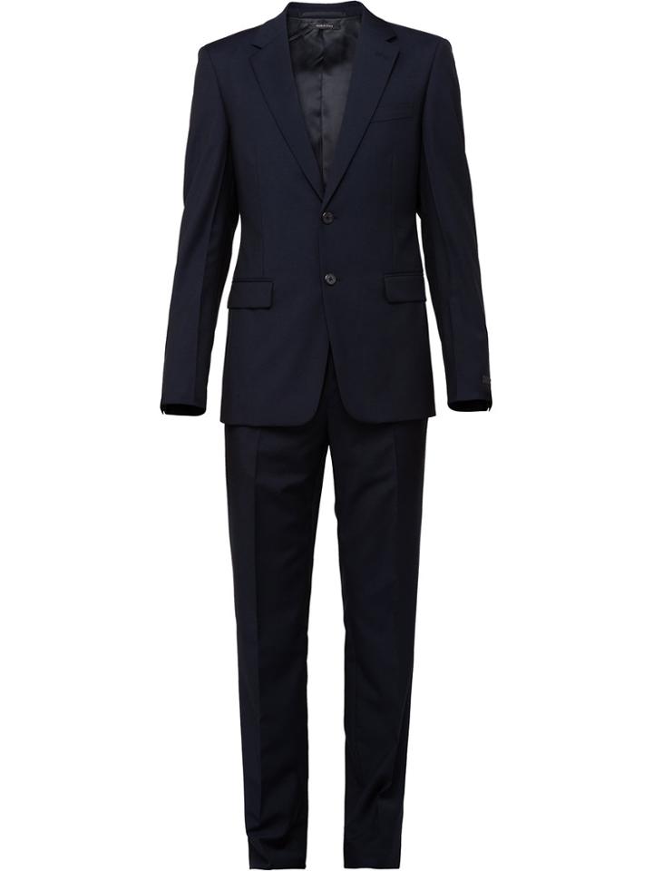 Prada Slim Fit Two Piece Suit - Black
