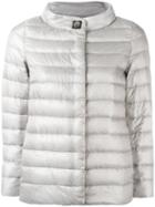 Herno Padded Jacket, Women's, Size: 40, Grey, Polyamide/polyurethane/goose Down