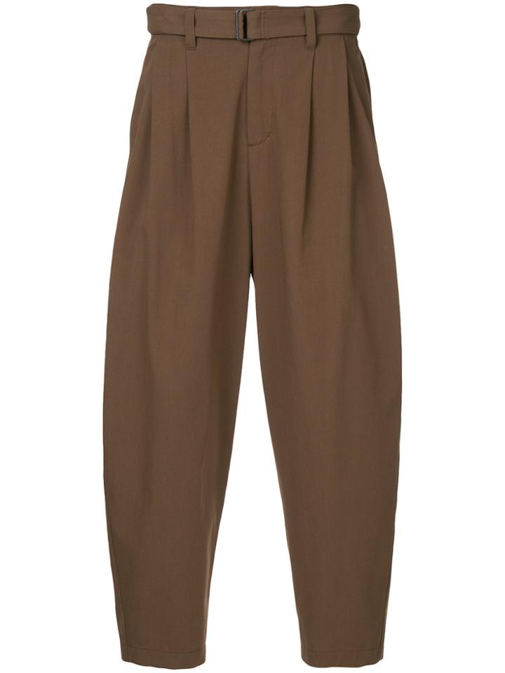 Kazuyuki Kumagai Cropped Trousers - Brown