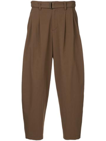 Kazuyuki Kumagai Cropped Trousers - Brown