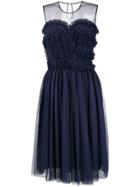 P.a.r.o.s.h. Ruffled Flared Dress - Blue