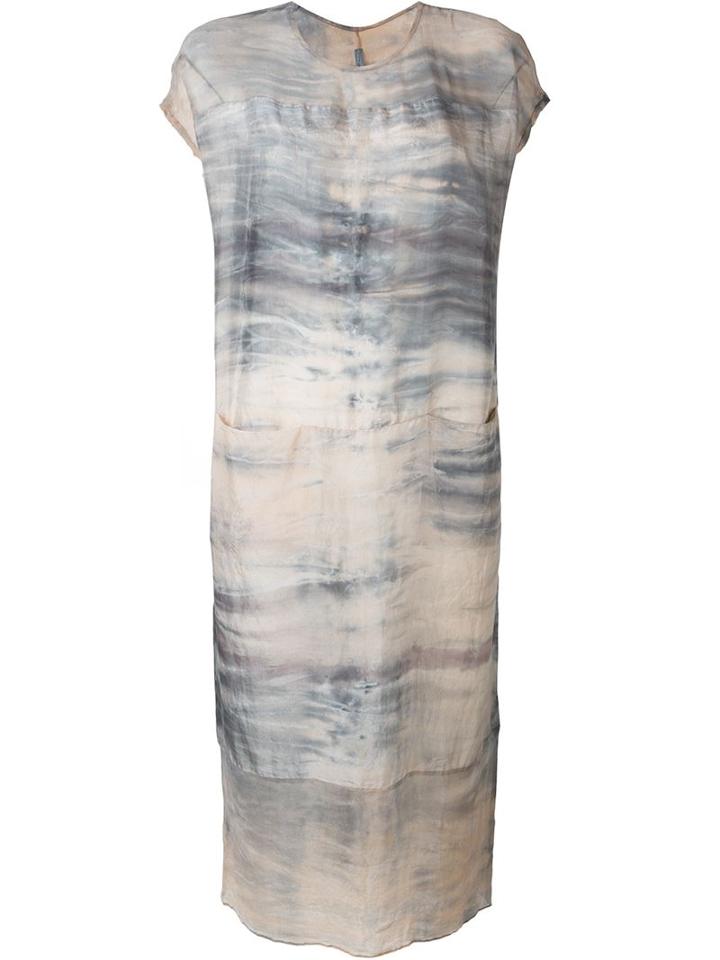 Raquel Allegra Washed Effect Boxy Dress