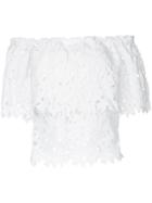 Bambah Lace Off Shoulder Top - White