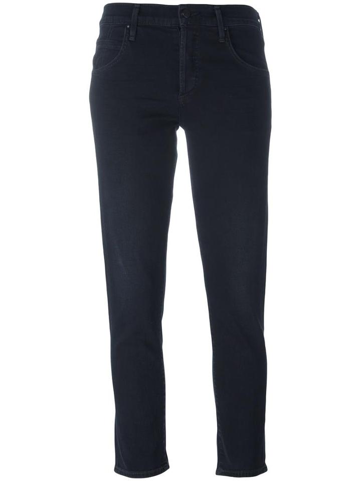 Citizens Of Humanity Cropped Flared Jeans, Women's, Size: 29, Black, Cotton/polyester/spandex/elastane