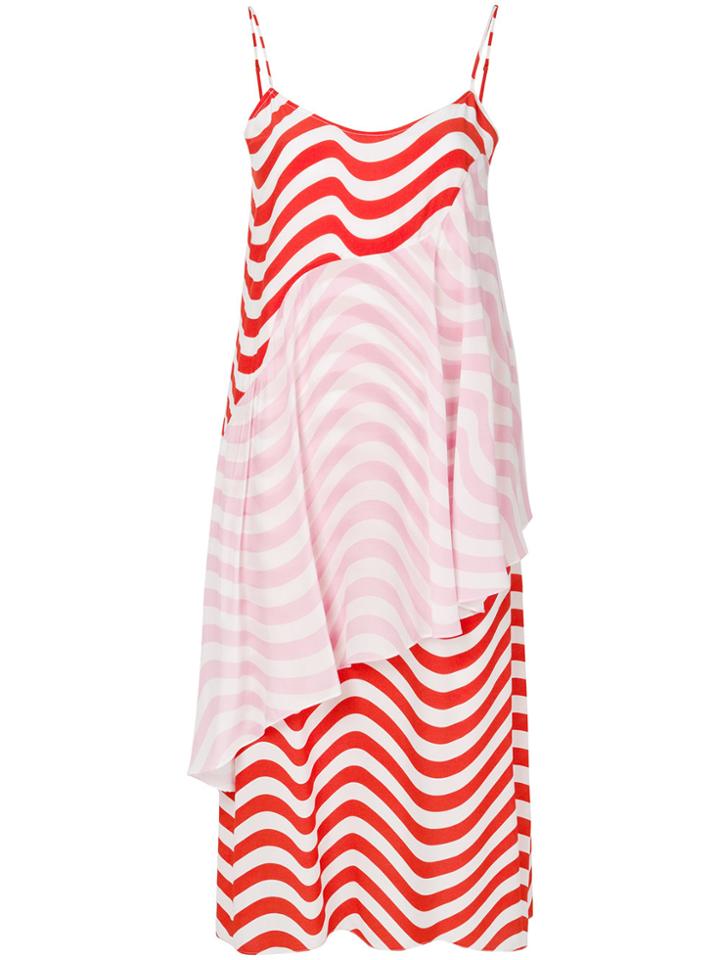House Of Holland Ruffled Hypnotic Dress - Multicolour