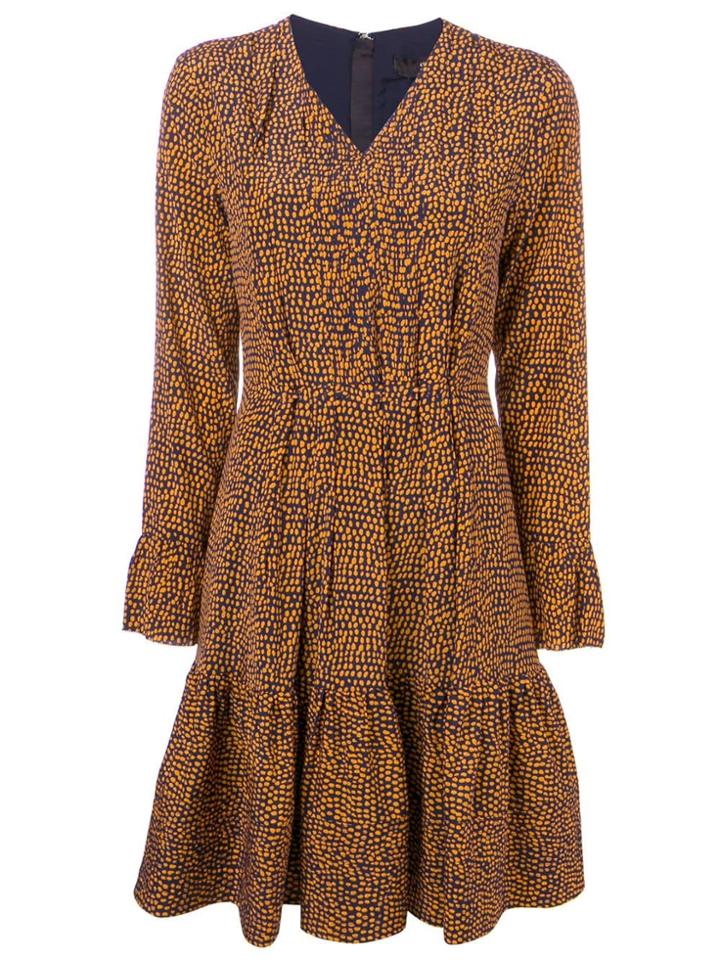 Steffen Schraut Funky Dots Ruffle Hem Dress - Blue