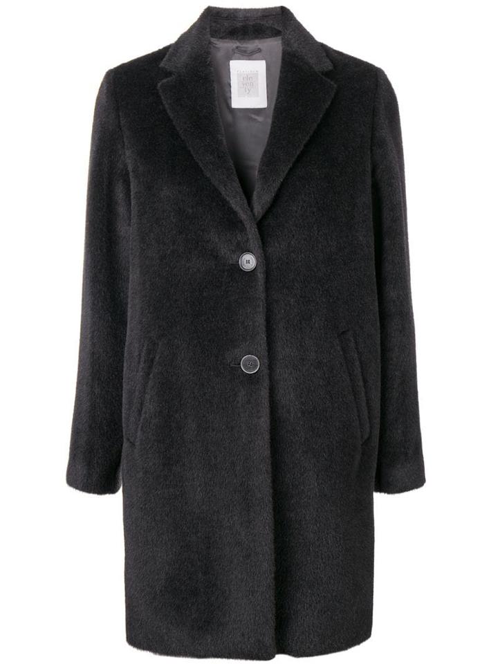 Eleventy Classic Winter Coat - Black