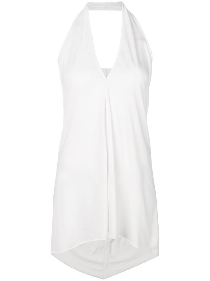 Rick Owens Lilies V-neck Halter Top - White