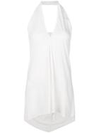 Rick Owens Lilies V-neck Halter Top - White