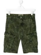 Vingino - Printed Cargo Shorts - Kids - Cotton/spandex/elastane - 14 Yrs, Green