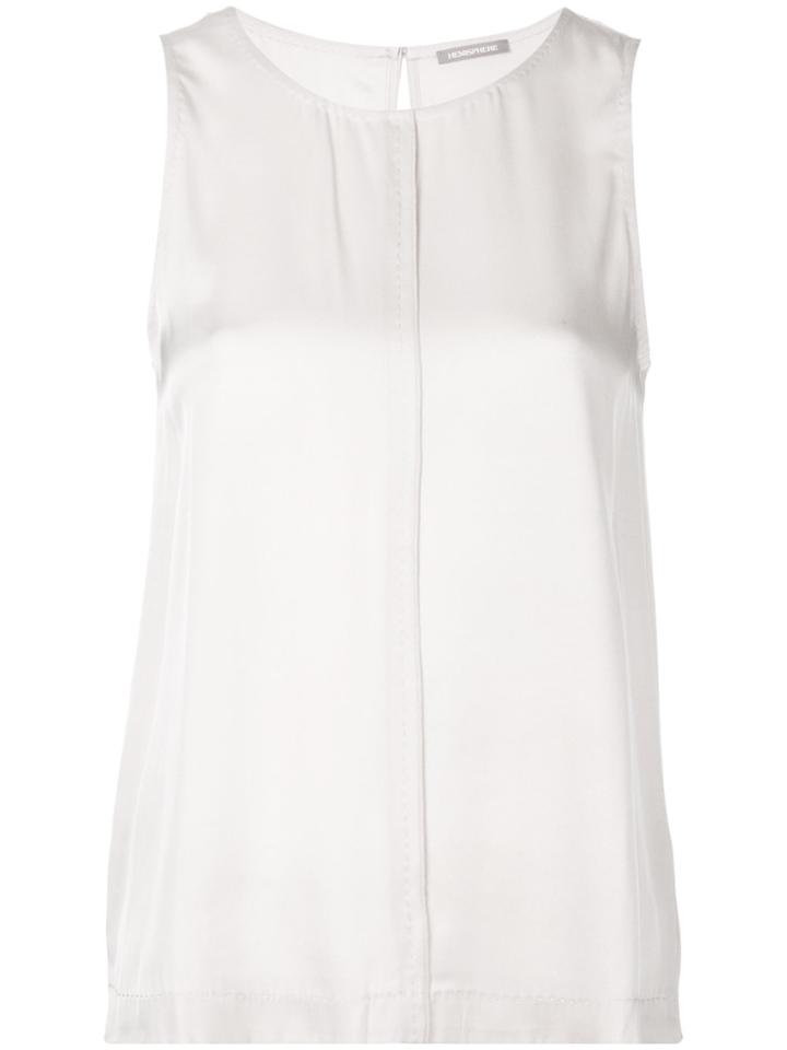Hemisphere Classic Tank Top - White