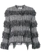 Sonia Rykiel Fringed Bouclé Jacket - Black