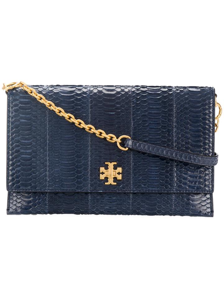 Tory Burch Kira Exotic Clutch - Blue
