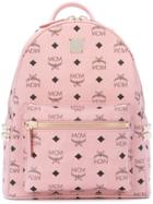 Mcm Start Monogram Backpack - Pink & Purple
