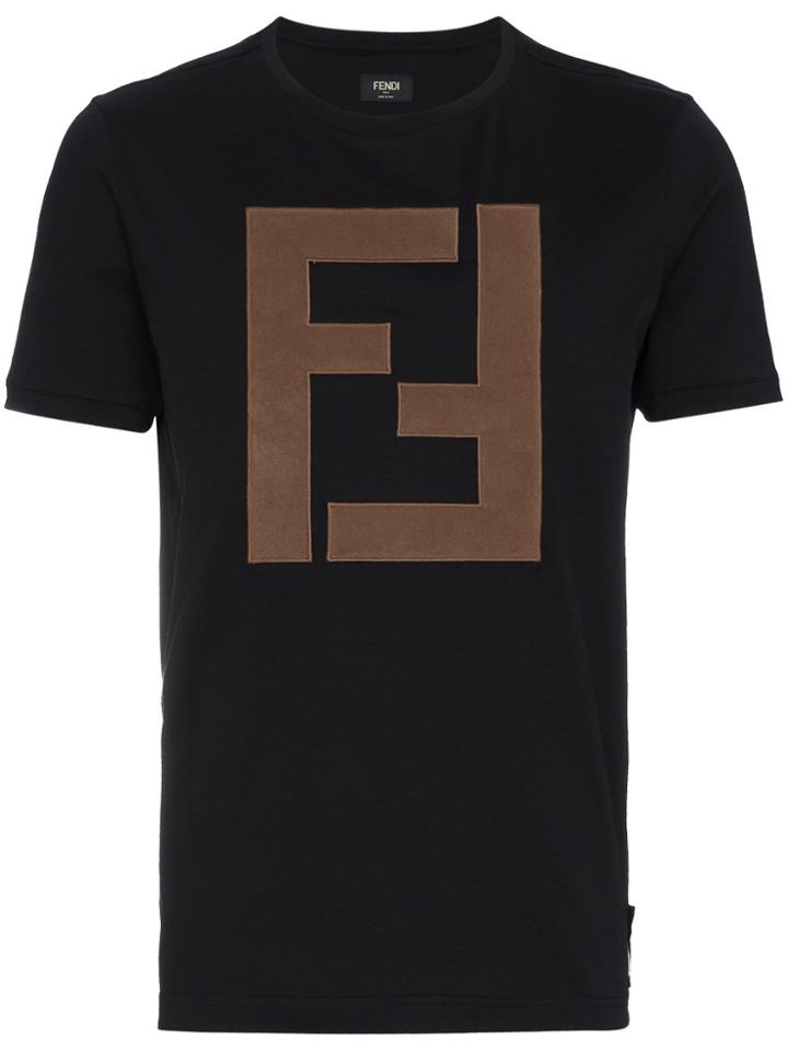 Fendi Black Logo T Shirt
