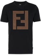 Fendi Black Logo T Shirt