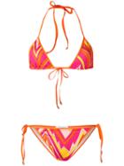 M Missoni - Printed Bikini Set - Women - Polyamide/spandex/elastane - 42, Women's, Yellow/orange, Polyamide/spandex/elastane