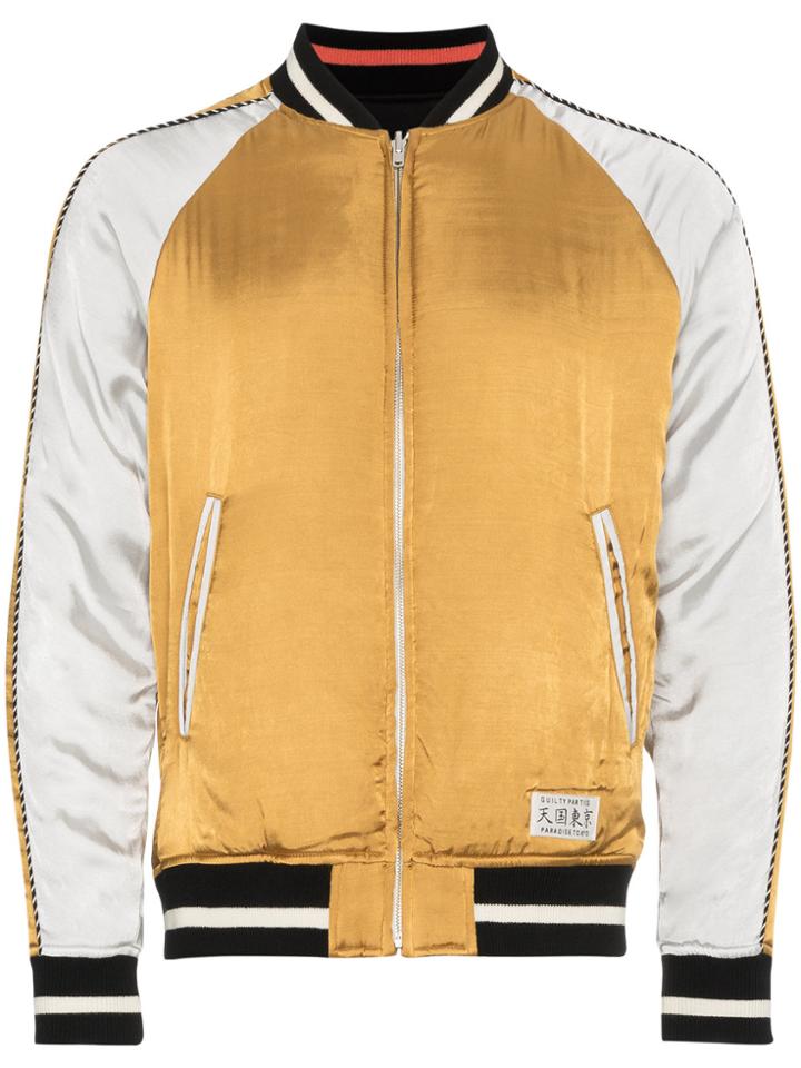 Wacko Maria Guilty Parties Reversible Bomber Jacket - Yellow & Orange