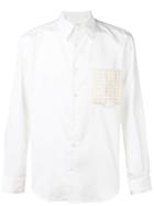 Adish Embroidered Detail Shirt - White