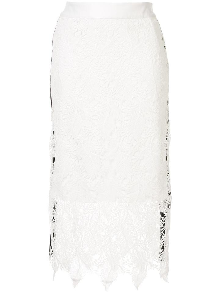 Guild Prime Lace Midi Skirt - White