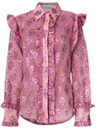 Daizy Shely Lurex Shirt - Pink & Purple