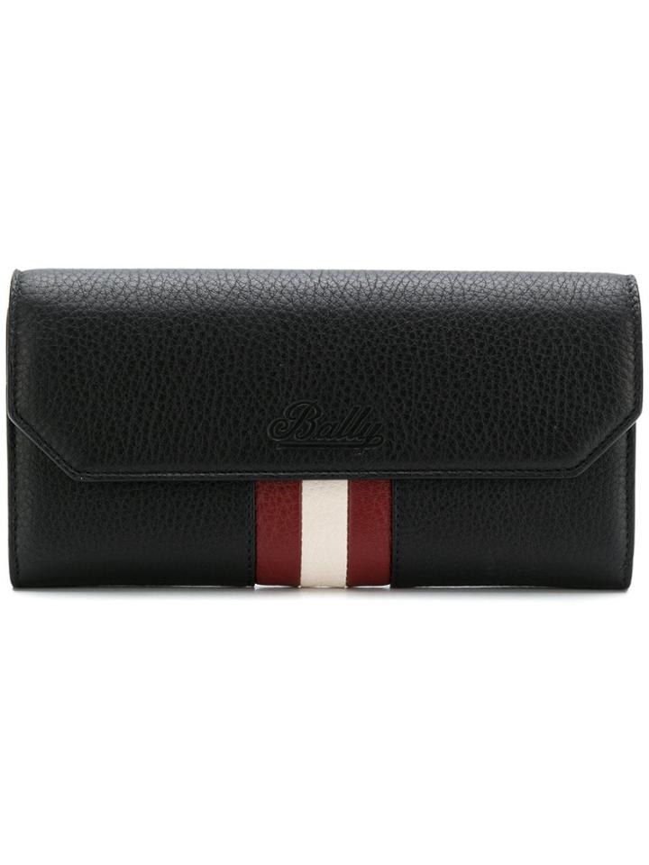 Bally Front Striped Square Purse - Blue