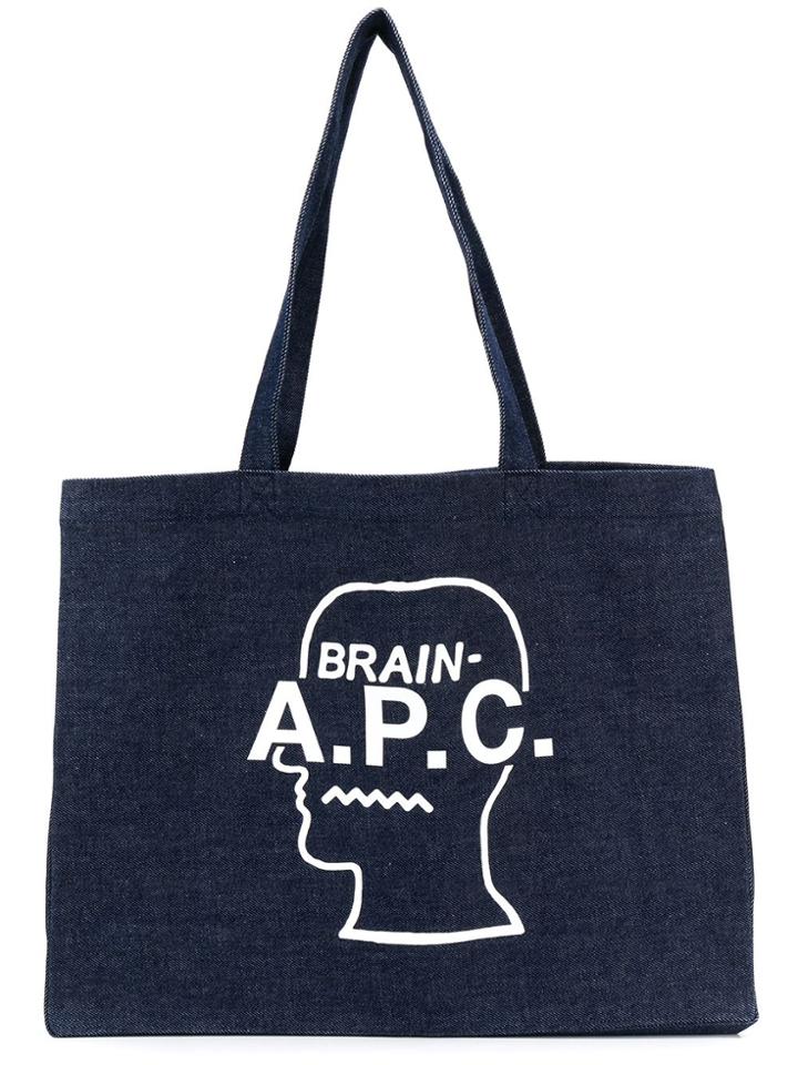 A.p.c. Brain Dead Tote - Blue