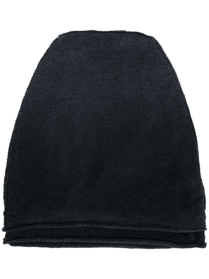 Isabel Benenato Rolled Edge Scarf - Black