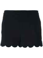 Red Valentino Scalloped Hem Shorts