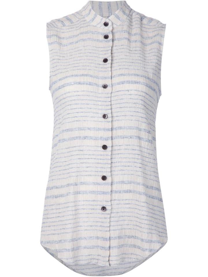 Rachel Comey Faded Stripe Sleeveless Shirt