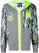Plein Sport Printed Zipped Hoodie - Grey