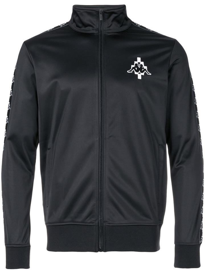 Marcelo Burlon County Of Milan - Kappa Zipped Jacket - Men - Polyester/spandex/elastane - L, Black, Polyester/spandex/elastane