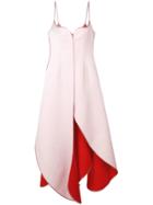Y / Project Contrast Lining Dress - Pink