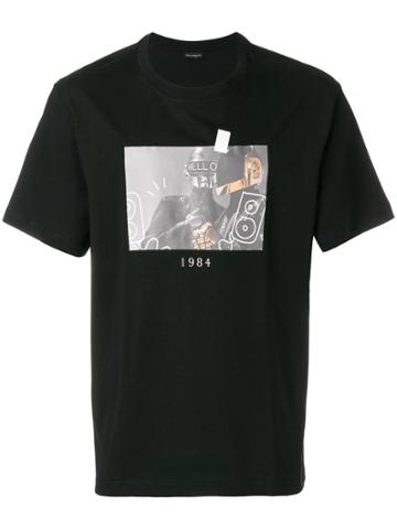 Throw Back Daft Punk Graphic T-shirt - Black