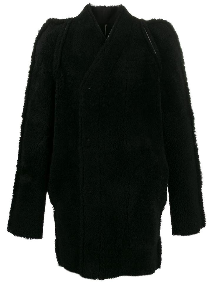 Rick Owens Larry Double-breasted Coat - Black