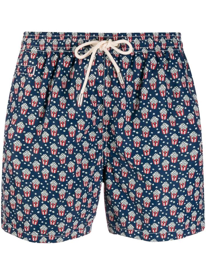 Mc2 Saint Barth Popcorn Smile Swim Shorts - Blue