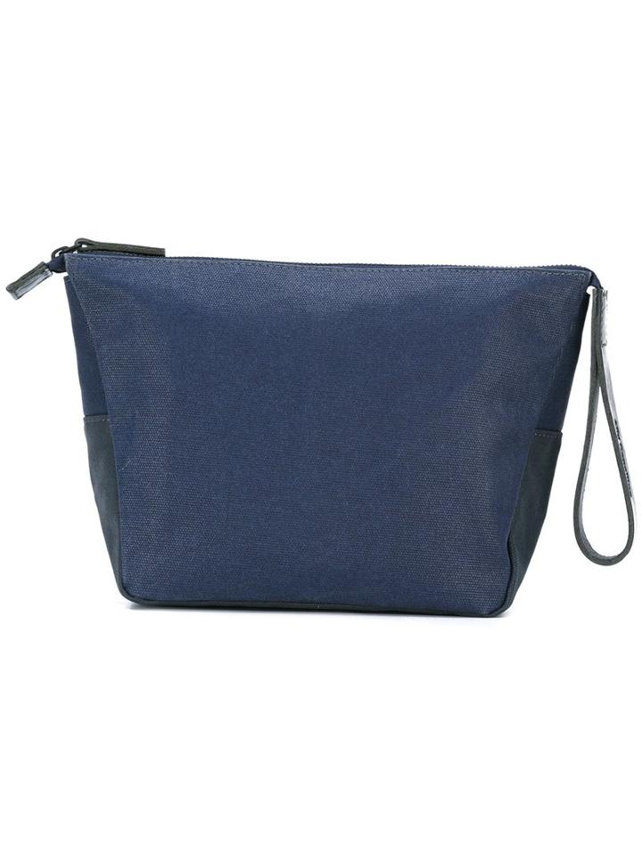 Ally Capellino Nazim Clutch, Men's, Blue, Canvas