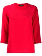 Gianluca Capannolo 3/4 Sleeve Blouse - Red