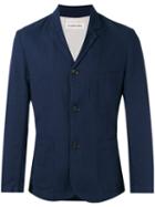 Universal Works Single Breasted Coat, Men's, Size: Xl, Blue, Cotton/polyester
