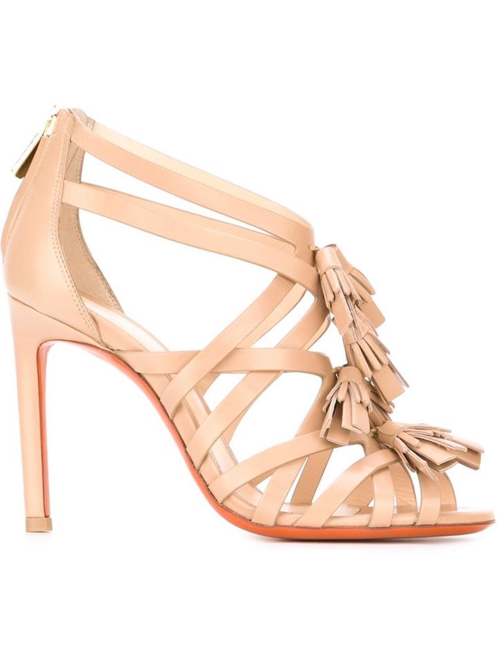 Santoni Tassel Sandals