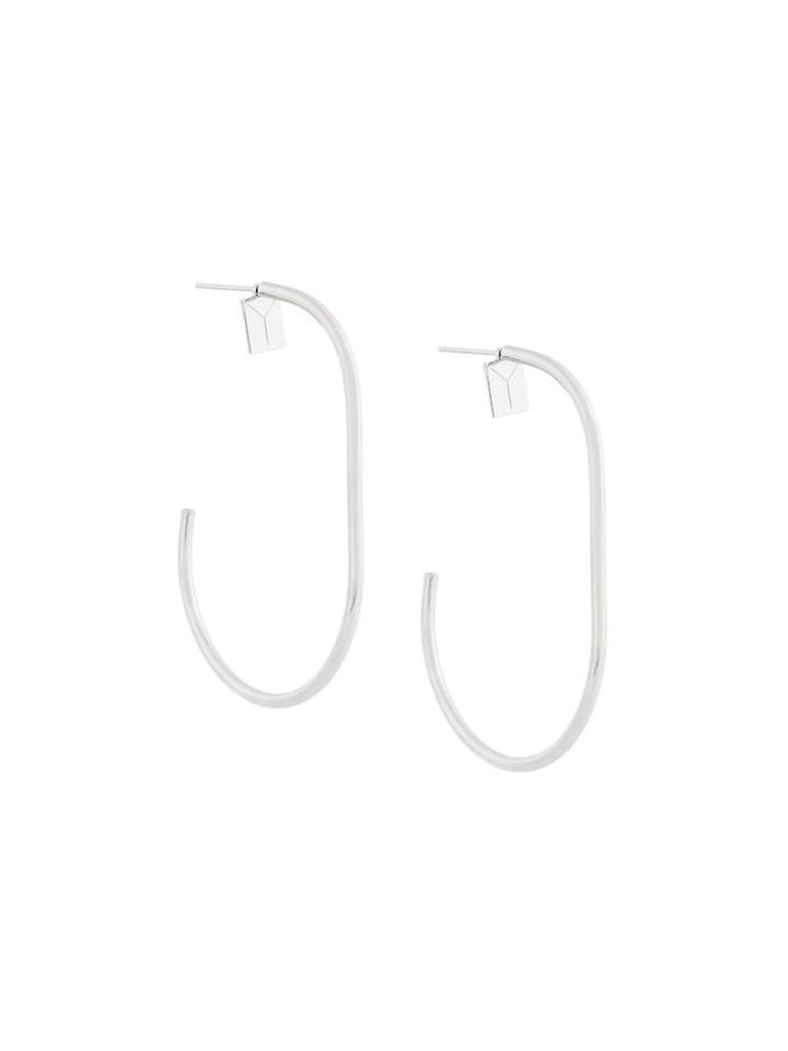 Y / Project Hook Earrings, Women's, Metallic