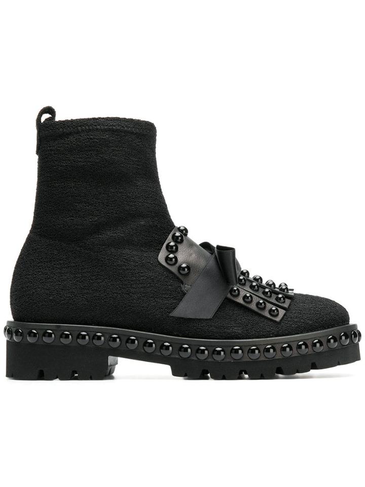 Kennel & Schmenger Round Studded Boots - Black