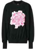 Y3 Sport Floral Print Sweatshirt - Black