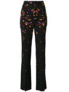 Givenchy Floral Tailored Trousers - Black