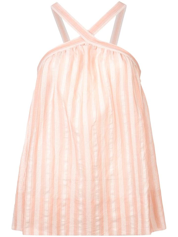 Lemlem Nefasi Criss-cross Strap Top - Pink